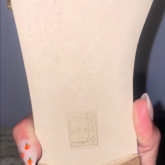 J. Crew Metallic Gold Slide Sandals - Picture 5 of 8